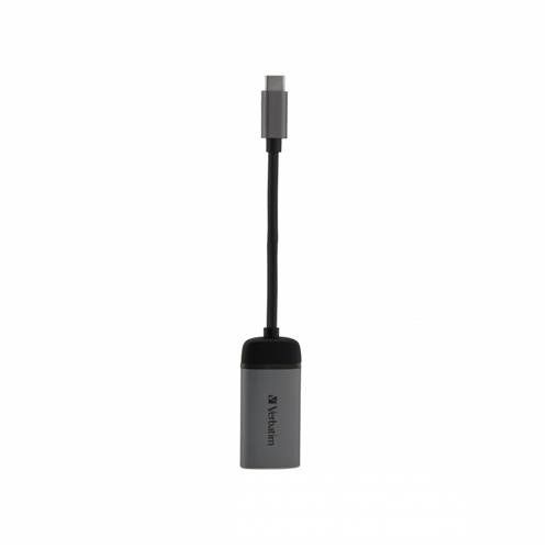 Verbatim 49143 video cable adapter 0.1 m USB Type-C HDMI Black, Silver - Image 1