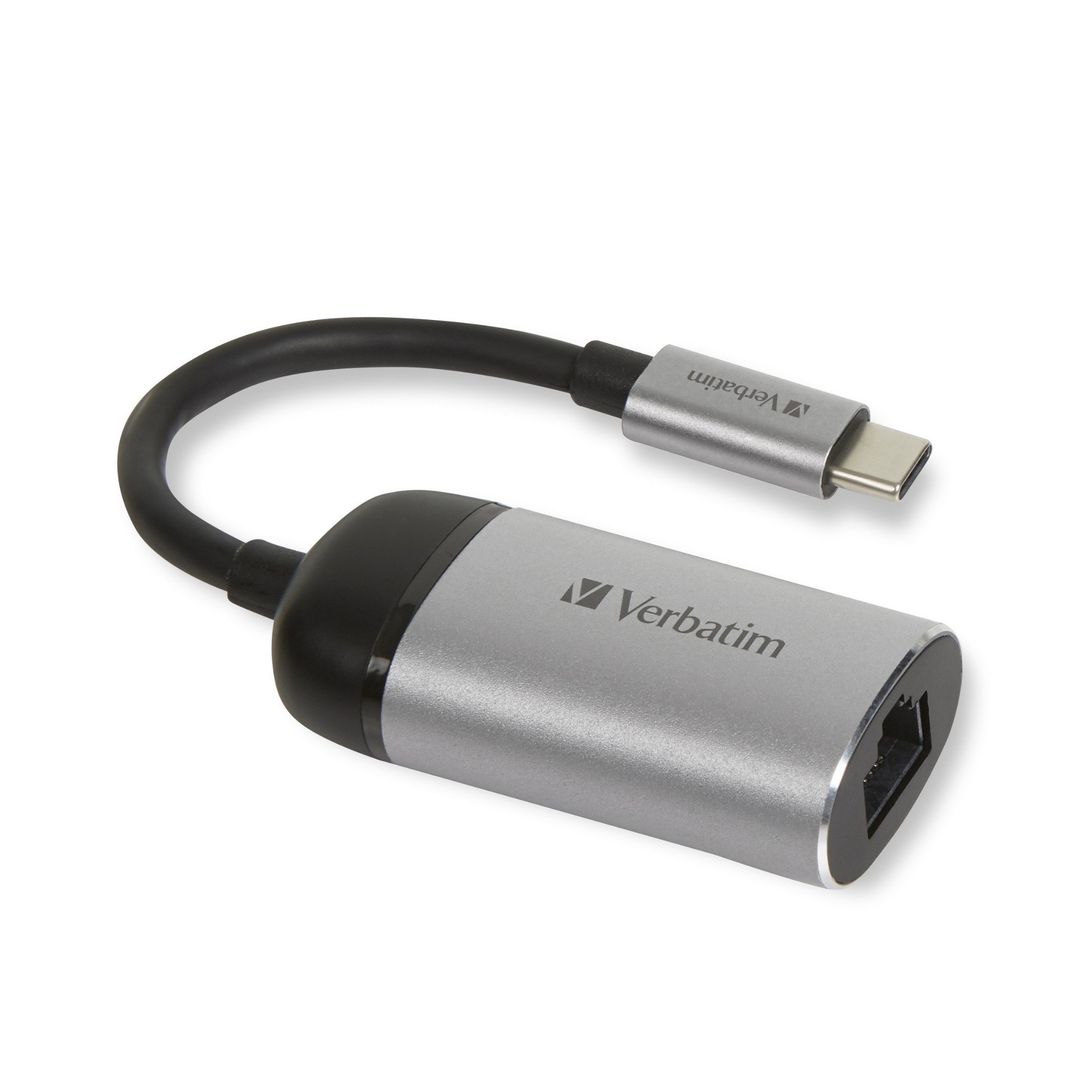 Verbatim 49146 laptop dock/port replicator USB 3.2 Gen 1 (3.1 Gen 1) Type-C Black, Silver - Image 1