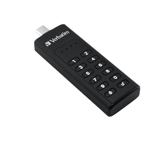 Verbatim Keypad Secure - USB 3.0 Drive with Password Protection and AES-256 HW encryption to protect your data - 64 GB - Black - Image 1