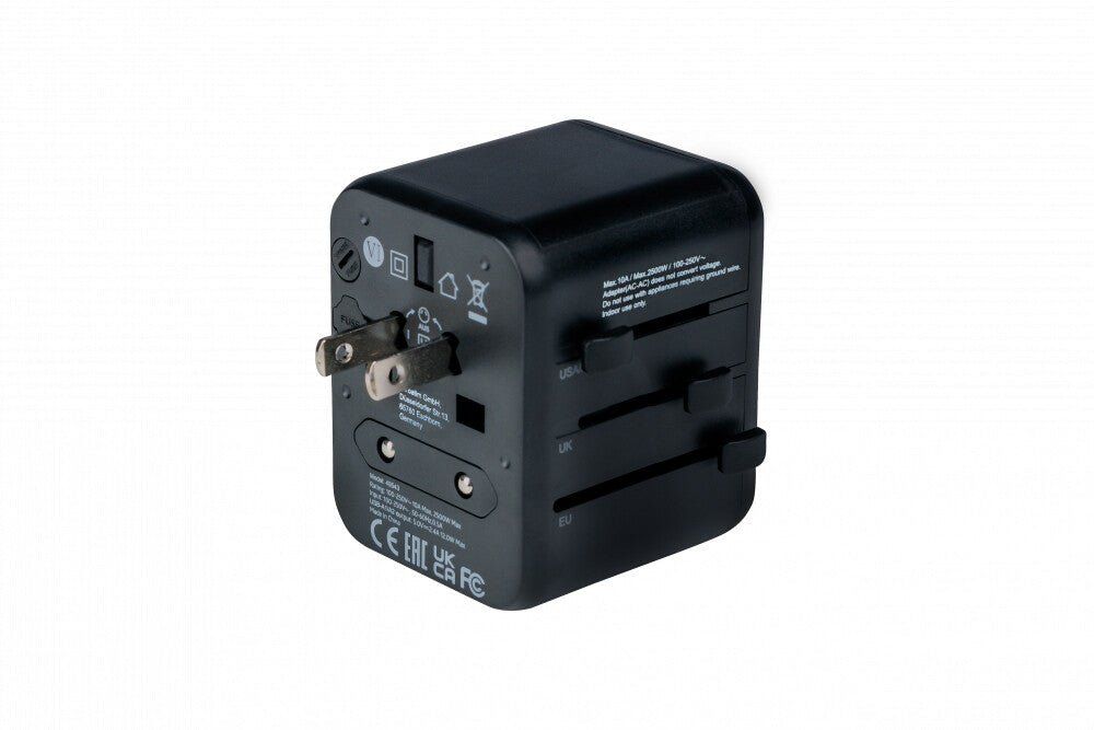 Verbatim 49543 power plug adapter Universal Black - Image 1