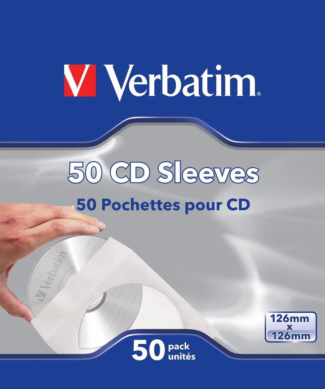 Verbatim CD Sleeves 50pk - Image 1