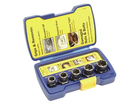 IRWIN Bolt Grip Fastener Remover Base Set 5 Piece - Grey - Thumbnail 2
