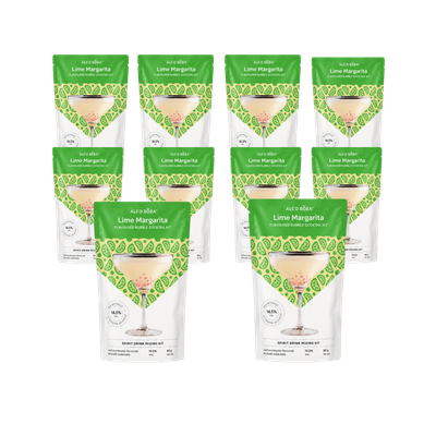 Alco Boba Lime Margarita Bubble Tea Kit 10 x 80g