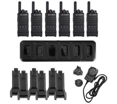 Cobra PX650 PMR446 Pro Business 2-Way Radio (6 Pack) with Multi Charger Dock - Thumbnail 2