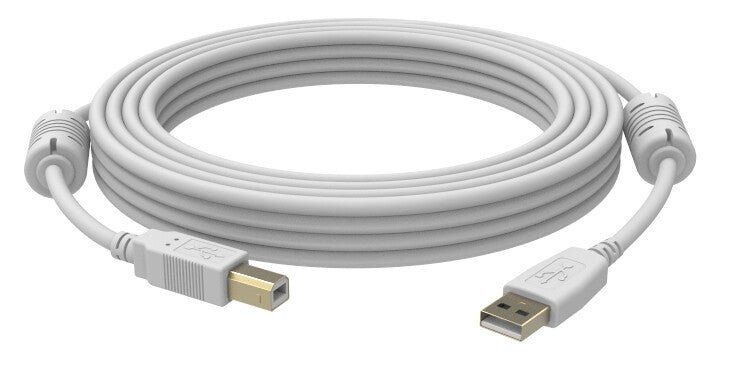 Vision 3m USB 2.0 USB cable USB A USB B White - Image 1