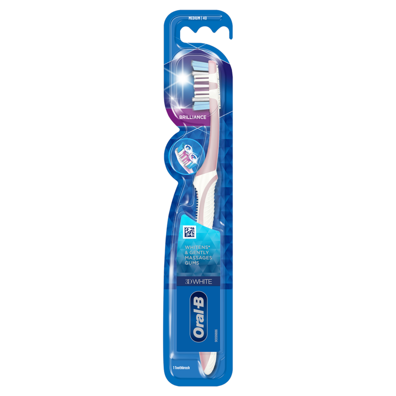 Oral-B 3D White Brilliance Toothbrush - Pink - Image 1