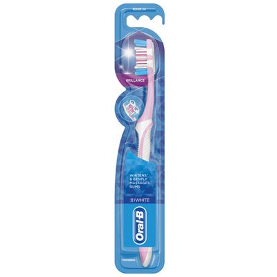 Oral-B 3D White Brilliance Toothbrush - Pink - Thumbnail 2