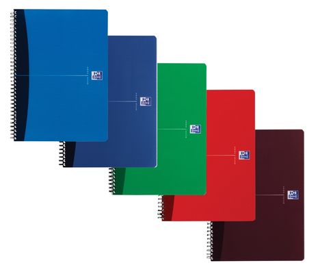 Elba 100101918 writing notebook A4 90 sheets Blue Green Grey Pink Purple - Thumbnail 2