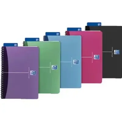 Elba 100101918 writing notebook A4 90 sheets Blue Green Grey Pink Purple