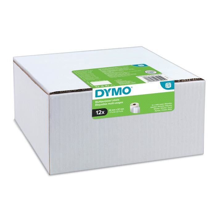 Dymo 2093095 DirectLabel-etikettes 57mm x32mm Pack=12 for Dymo LW 550 - Image 1