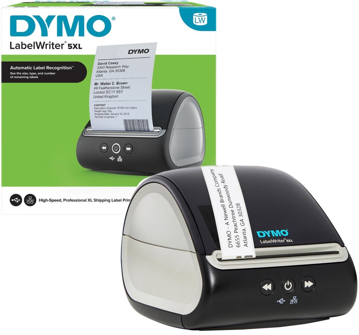 DYMO LabelWriter 5XL label printer Direct thermal 300 x 300 DPI Wired Ethernet LAN - Image 1