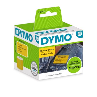 Dymo 2133400 DirectLabel-etikettes yellow 54mm x 101mm 220 pcs for Dym