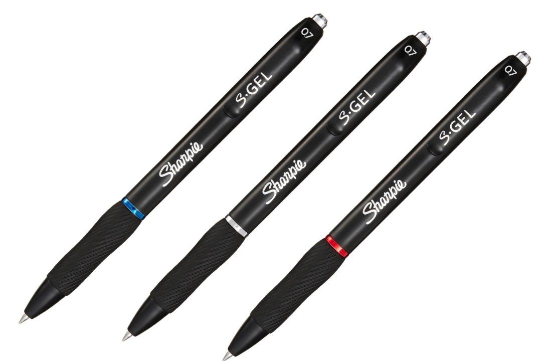 Sharpie S-Gel Retractable gel pen Black. Blue. Red 3 pc(s) - Image 1