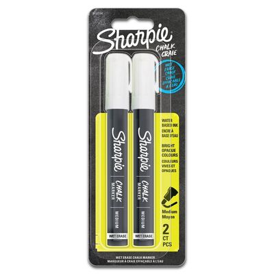 Sharpie 2157734 chalk marker Bullet White 2 pc(s)