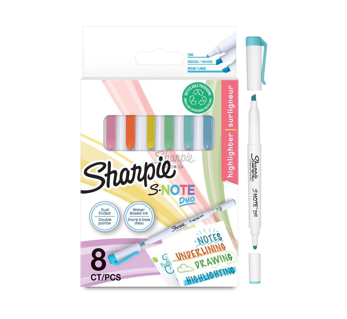 Sharpie 2182116 marker 8 pc(s) Blue, Green, Orange, Pink, Yellow - Image 1