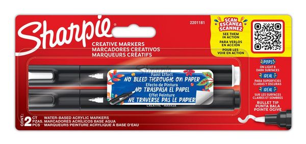 Sharpie Creative Marker Acrylic Paint Pens - 2 pcs.