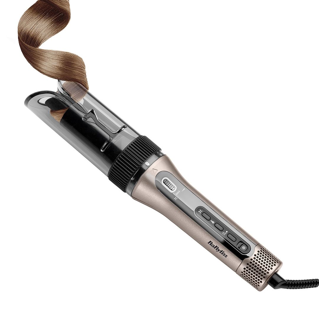 BABYLISS Style Secret Air C6688U Automatic Rotating Hair Curler & Waver - Silver & Black, Black,Silver/Grey - Image 1