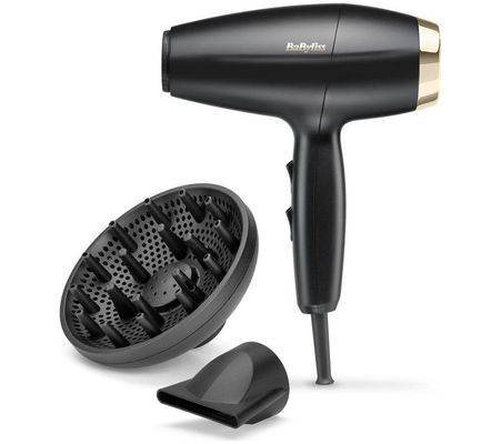 BABYLISS 6150DU Digital Power Dry Hair Dryer - Black & Rose Gold, Black