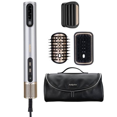 BABYLISS Air Wand Hair Dryer, Styler & Straightener All-in-One - Silver (Limited Edition), Silver/Grey