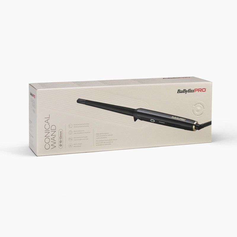 BABYLISS PRO 19-13mm Conical Wand in Black - Image 1