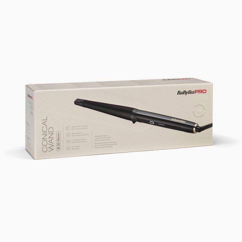 BABYLISS PRO 32-19mm Conical Wand in Black - Image 1