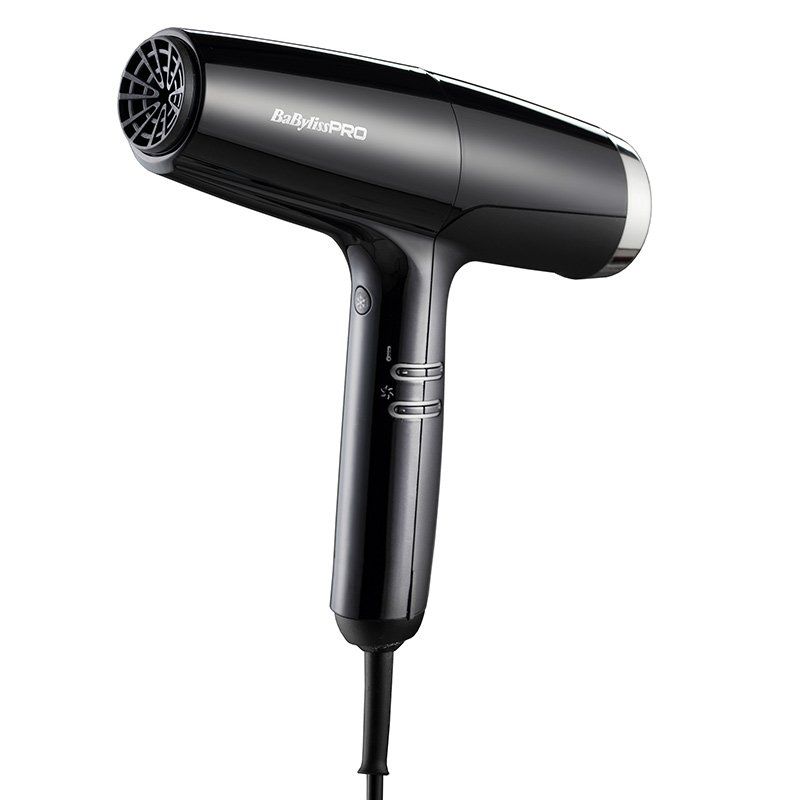 BABYLISS PRO Falco Advanced Hair Dryer in Black/Silver - Image 1