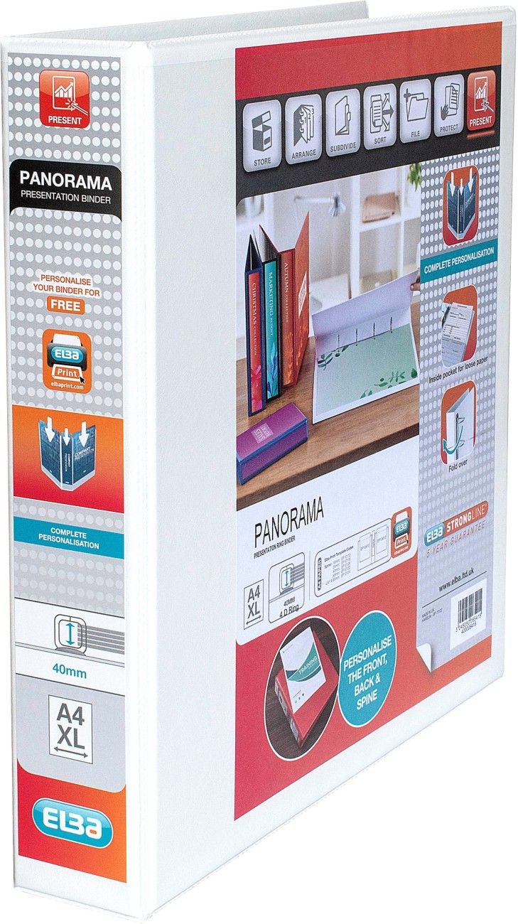 Elba 400008419 ring binder A4 White - Image 1
