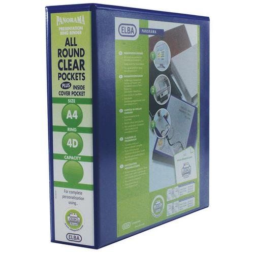 Elba 400008675 ring binder A4 Blue - Image 1
