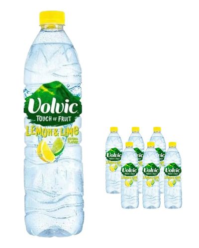 Volvic Touch of Fruit Lemon & Lime Flavoured Water Multipack, 6 x 1.5 L - Thumbnail 2