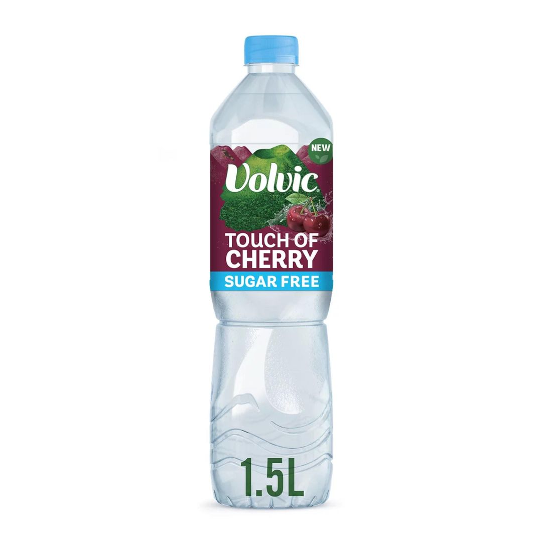 Volvic Touch of Fruit Sugar Free Cherry Natural Flavoured Water 1.5L - Image 1