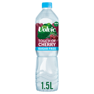Volvic Touch of Fruit Sugar Free Cherry Natural Flavoured Water 1.5L - Thumbnail 2