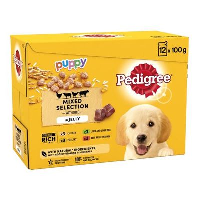 Pedigree Puppy Wet Dog Food Mixed Selection 12 Pack 1.2kg - Thumbnail 2