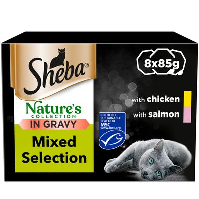 Pack of 8 Sheba Nature's Collection in Gravy