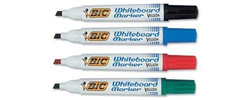 BIC Velleda Whiteboard 1701 marker 4 pc(s) Bullet tip Black Blue Green Red