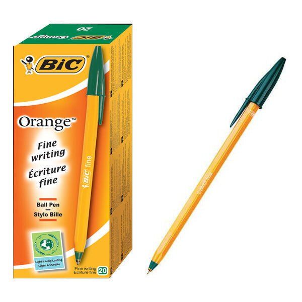 BIC Orange Fine Green Stick ballpoint pen 20 pc(s) - Image 1