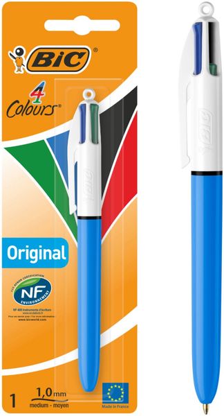 BIC 802077 Clip-on retractable pen Black Blue Green Red 1 pc(s) - Thumbnail 2