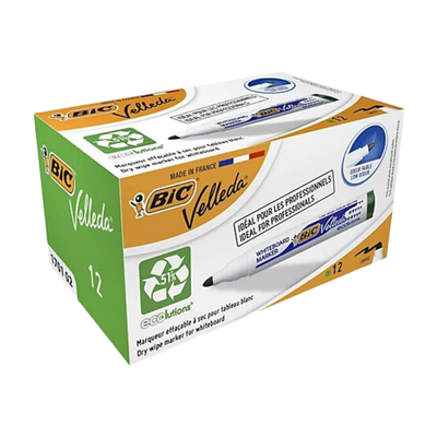 BIC Velleda 1701 Whiteboard Marker Bullet Tip 1.5mm Line Green Pack of - Thumbnail 3