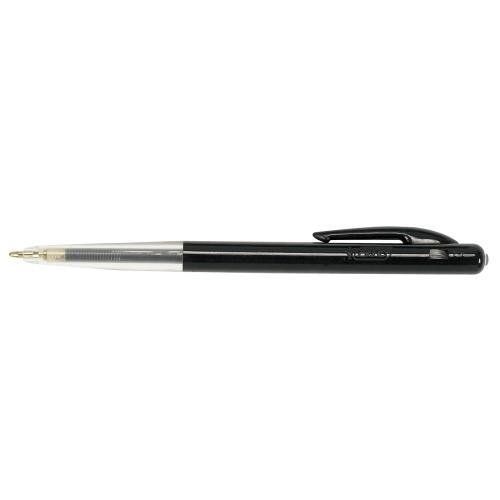 BIC M10 Clic Medium Black Clip-on retractable ballpoint pen 50 pc(s) - Image 1
