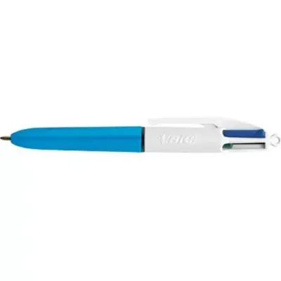 BIC 895958 ballpoint pen Black. Blue. Green. Red Clip-on retractable b - Thumbnail 3