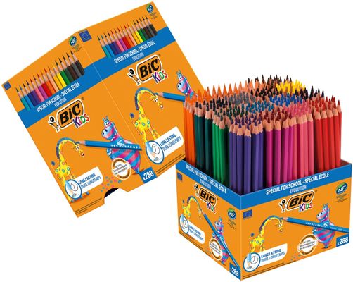 Bic Kids Evolution Eco Colouring Pencils Assorted (Pack of 288) 907901