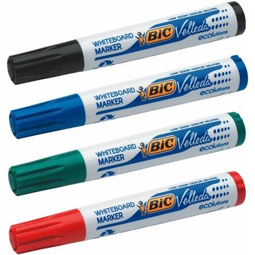 Bic Ecolutions Velleda 1701 Whiteboard Marker Bullet Tip 1.5Mm Line Assorted Colours (Pack 48) - 927259 - Image 1