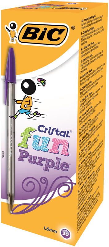 BIC Cristal Fun Violet Stick ballpoint pen 20 pc(s) - Image 1