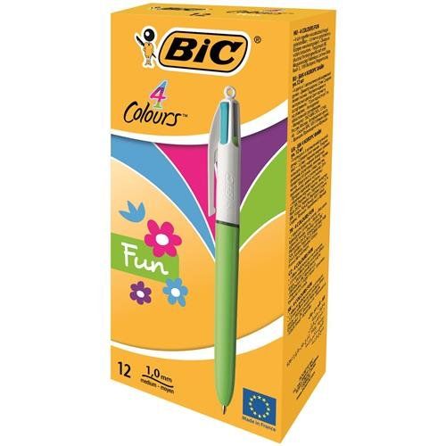 BIC 982870 ballpoint pen Green. Pink. Purple. Turquoise Multifunction - Image 1