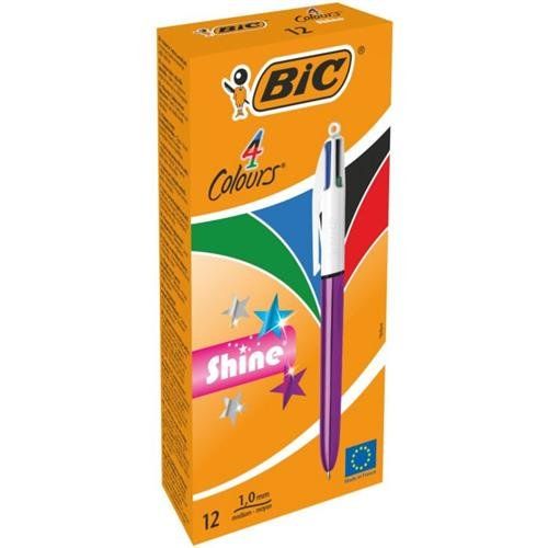 BIC 982876 ballpoint pen Black. Blue. Green. Red Multifunction ballpoi - Image 1