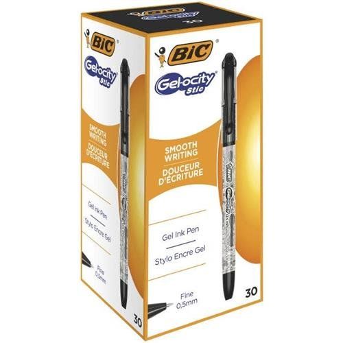 BIC CEL1010266 gel pen Capped gel pen Fine Black 30 pc(s) - Image 1
