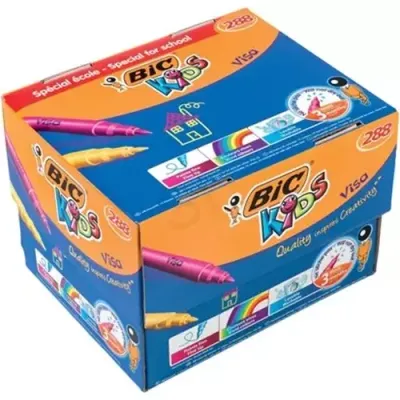 BIC Kids Visa felt pen Fine Multicolour 288 pc(s) - Thumbnail 2