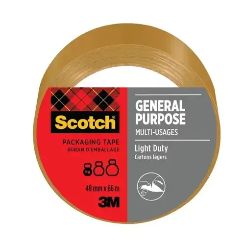 Scotch General Purpose Tape 48mm x 66m Brown (Roll) - 7100303339 - Image 1