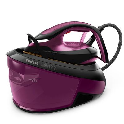 TEFAL Express Vision SV8154 Steam Generator Iron - Black & Purple, Purple,Black
