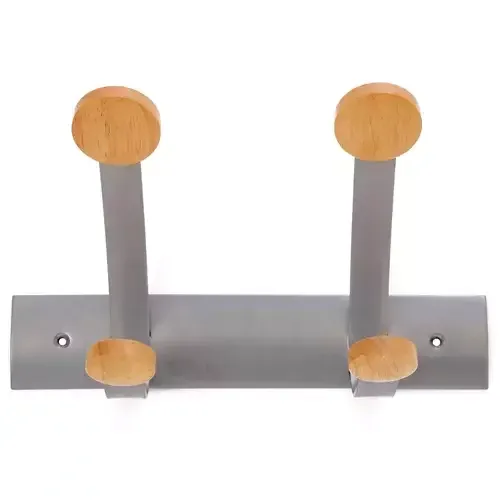 Alba PMV2 home storage hook Indoor Universal hook Silver Wood 1 pc(s) - Image 1