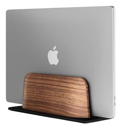 Alba Wooden and black aluminium computer/tablet stand